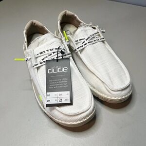 NEW Hey Dude Wendy Loafers Women's 10 Star White Slip On Lightweight